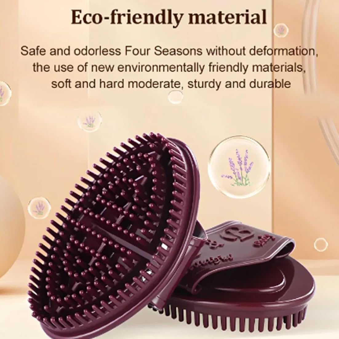 NILUTO 2Pcs Meridian Brush Massage Brush, Body Relaxation Meridian Massage Brush, Gentle Exfoliation, Moisturizing