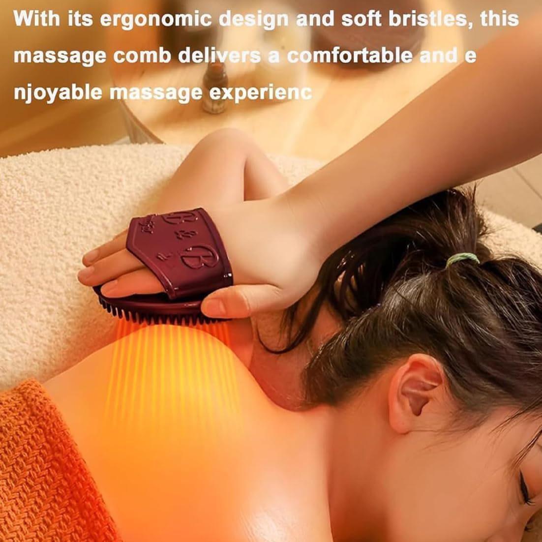 NILUTO 2Pcs Meridian Brush Massage Brush, Body Relaxation Meridian Massage Brush, Gentle Exfoliation, Moisturizing
