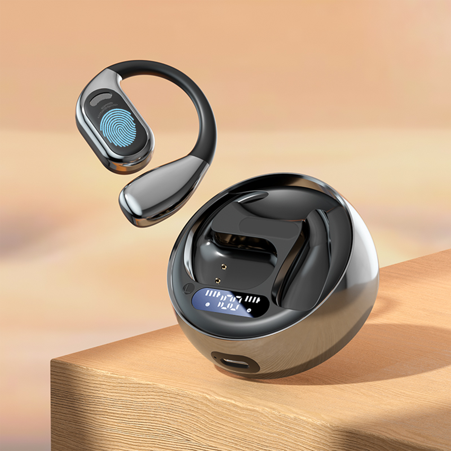 Real Time Language Translation Earbuds, Open Ear AI Translation Earbuds Translation Pods Translator Earbuds for Android iOS, 144 Languages Translator Earbuds for iOS & Android