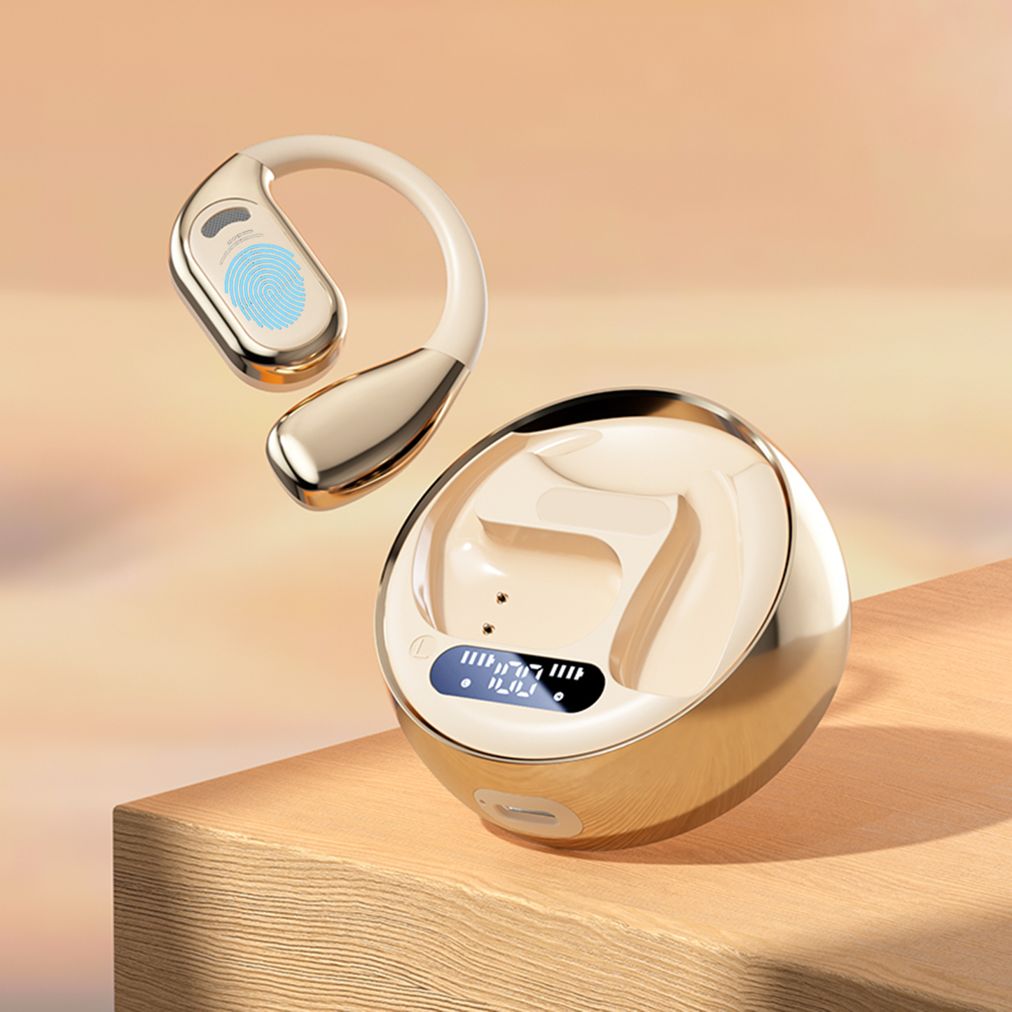 Real Time Language Translation Earbuds, Open Ear AI Translation Earbuds Translation Pods Translator Earbuds for Android iOS, 144 Languages Translator Earbuds for iOS & Android