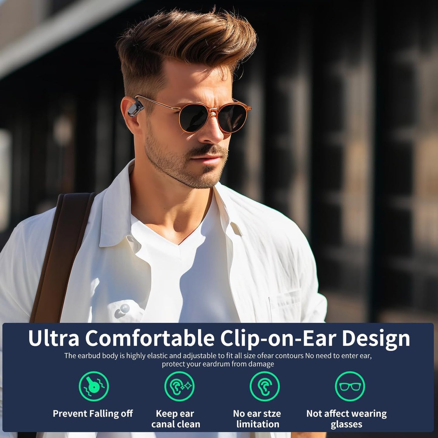 Real Time Language Translator Earbuds Open Ear AI Translation Earbuds Translation Pods Translator Earbuds for Android iOS, 144 Languages Translator Pods for iOS & Android