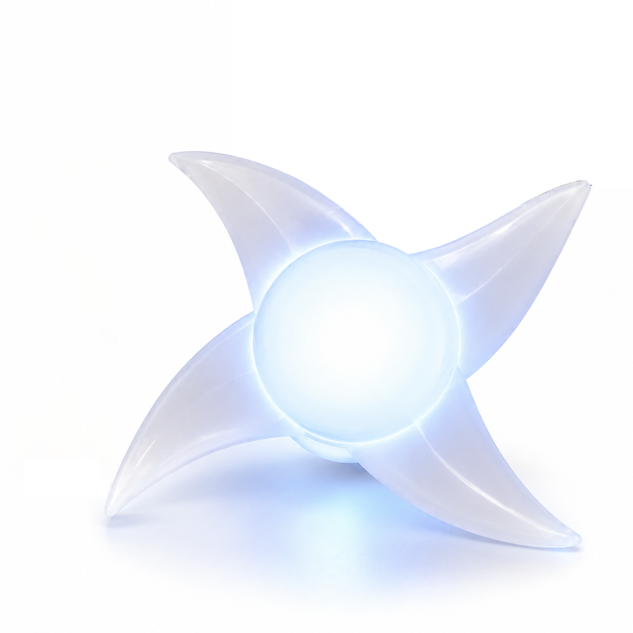 NILUTO Windstyle Rasenshuriken Fan Rasen Shuriken Rasengan Fidget Light Up Rotating Disc – Sensory Spinning Toy with 3 LED Light Modes, Cool Sci-Fi Design, Stress & Anxiety Relief Gift for Teens 14+
