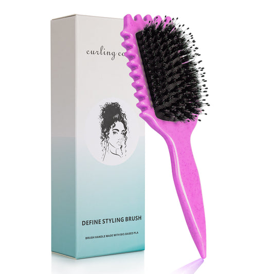 Pink Curl Defining Brush, Curly Hair Brush Curl Brush for Curly Hair