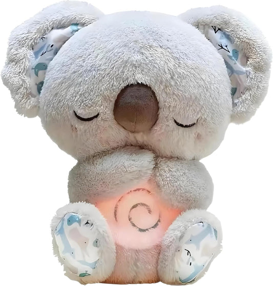 LIVREO Evoraco Soothing Koala, Bear Arrily Calming Otter Breathing Koala Sleep Buddy, Calming Otter Plush for Anxiety with Music Lights & Rhythmic Breathing Motion