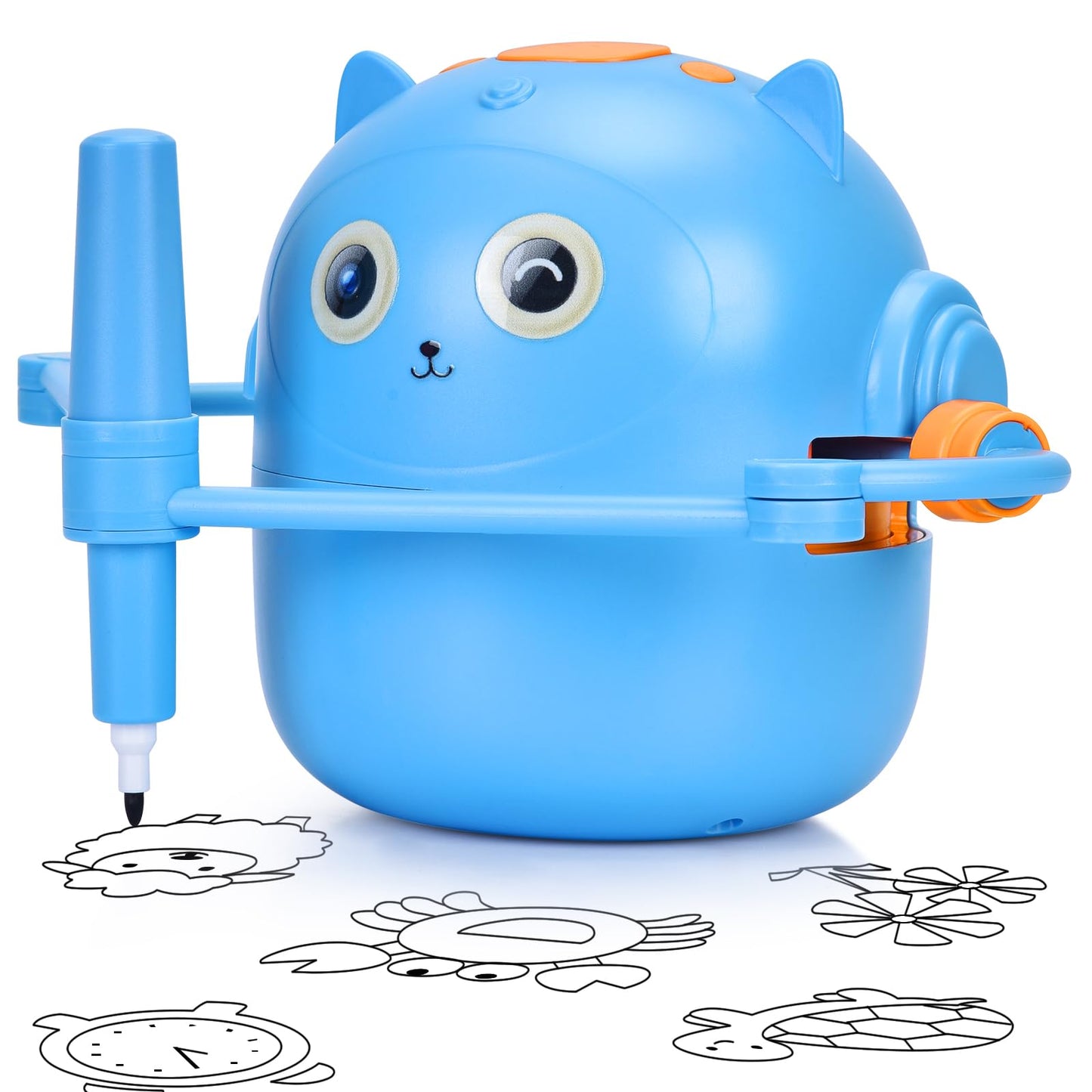 NILUTO Smart Drawing Robot for Kids with 100 Cards – Voice-Activated Educational Art & Creativity Toy, Montessori Learning Machine for Boys & Girls Ages 3-9 for Toddlers & Children