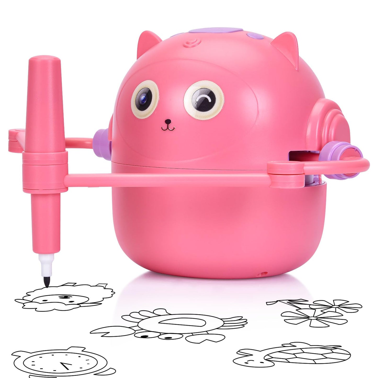 NILUTO Smart Drawing Robot for Kids with 100 Cards – Voice-Activated Educational Art & Creativity Toy, Montessori Learning Machine for Boys & Girls Ages 3-9 for Toddlers & Children