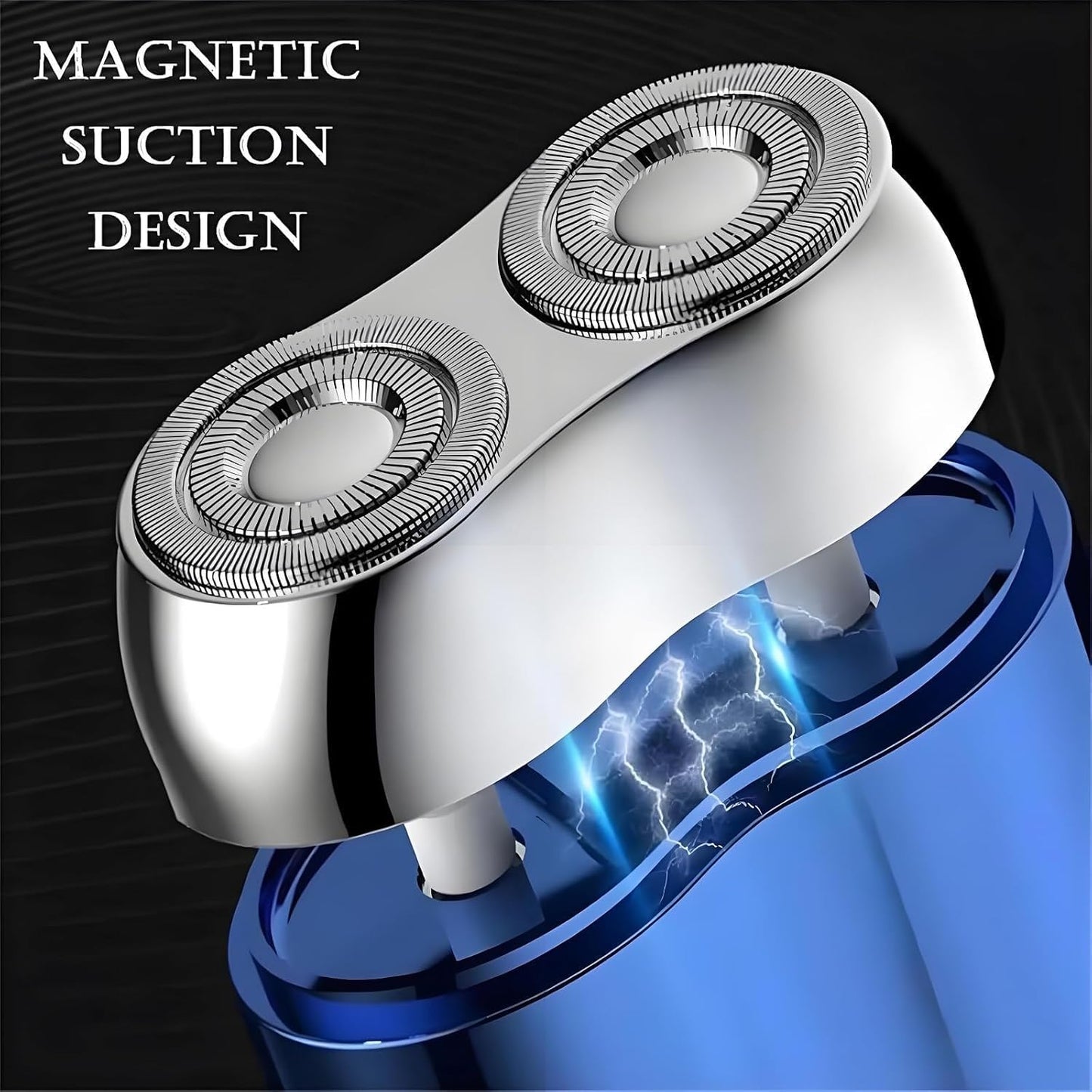 New Model Mini Dual-Head Electric Shaver, Mini Razor Dual Head Portable,Double Head Razor, Pocket Size Washable Electric Razor