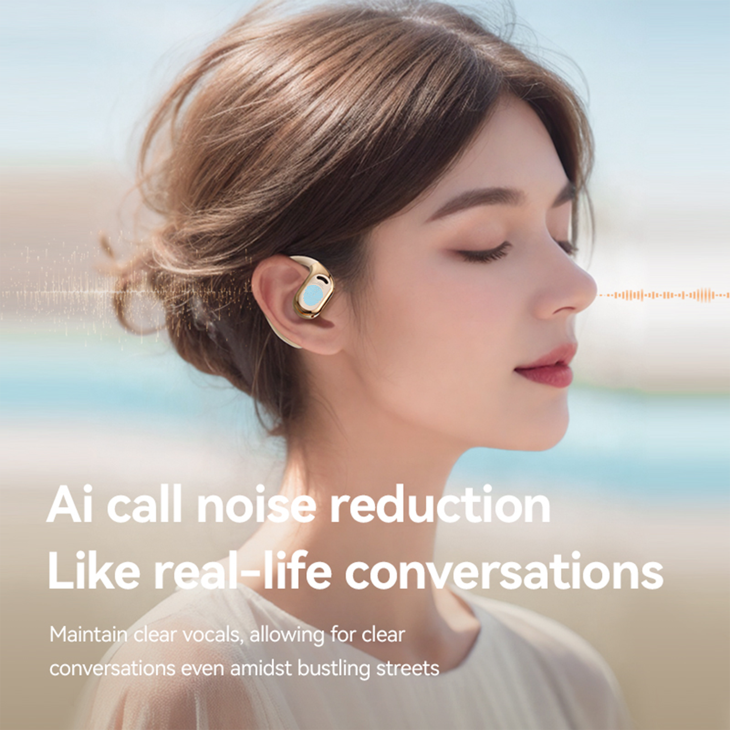 Real Time Language Translation Earbuds, Open Ear AI Translation Earbuds Translation Pods Translator Earbuds for Android iOS, 144 Languages Translator Earbuds for iOS & Android