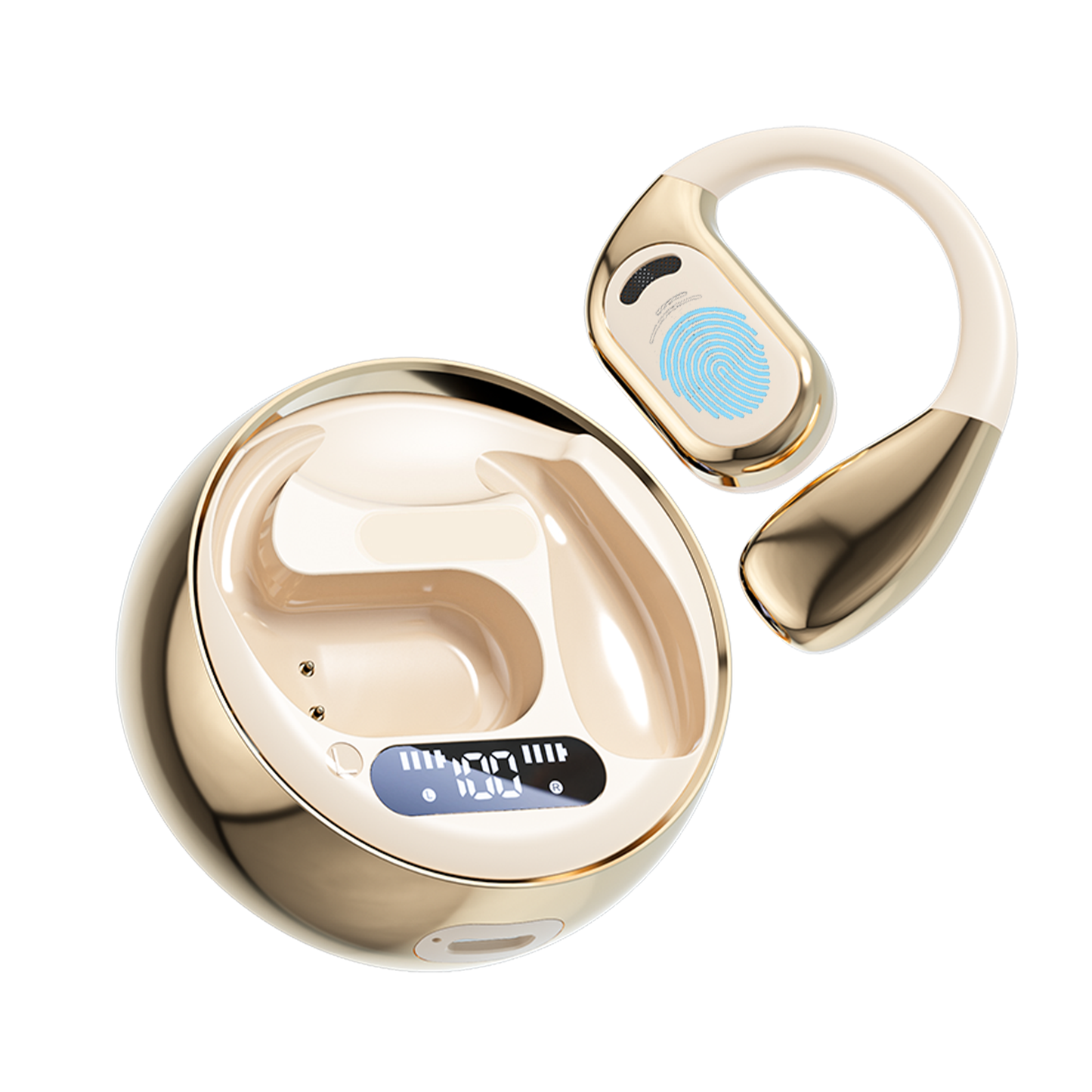 Real Time Language Translation Earbuds, Open Ear AI Translation Earbuds Translation Pods Translator Earbuds for Android iOS, 144 Languages Translator Earbuds for iOS & Android